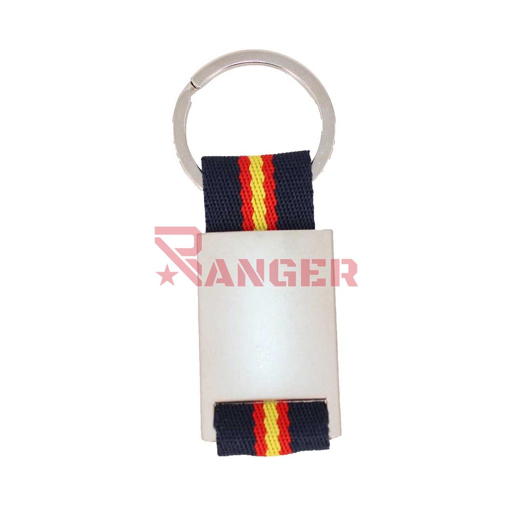LLAVERO POLICIA NACIONAL METALICO CENTRO BANDERA ESPAÑA MARINO