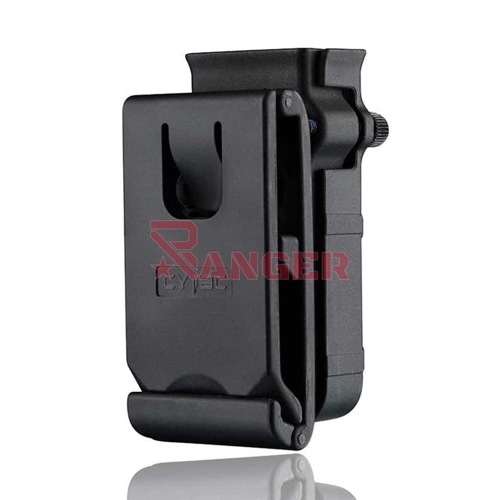 FUNDA CARGADOR PISTOLA SIMPLE RIGIDA CYTAC UNIVERSAL CY-MP-UUB3 NEGRA