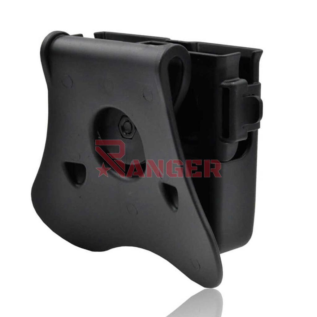 FUNDA CARGADOR PISTOLA RIGIDA AMOMAX UNIVERSAL AM-MPU NEGRA