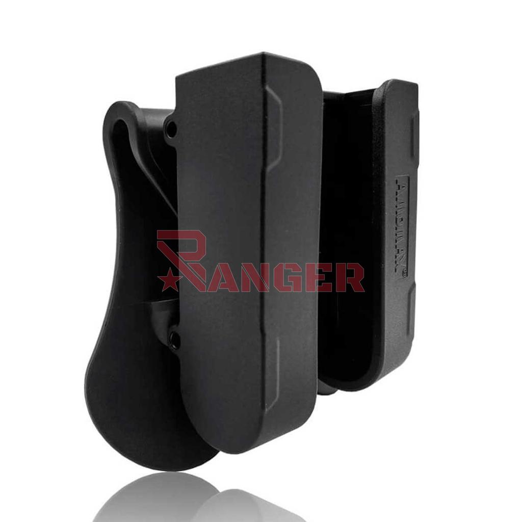 PORTACARTUCHOS RIGIDO AMOMAX AJUSTABLE NEGRO