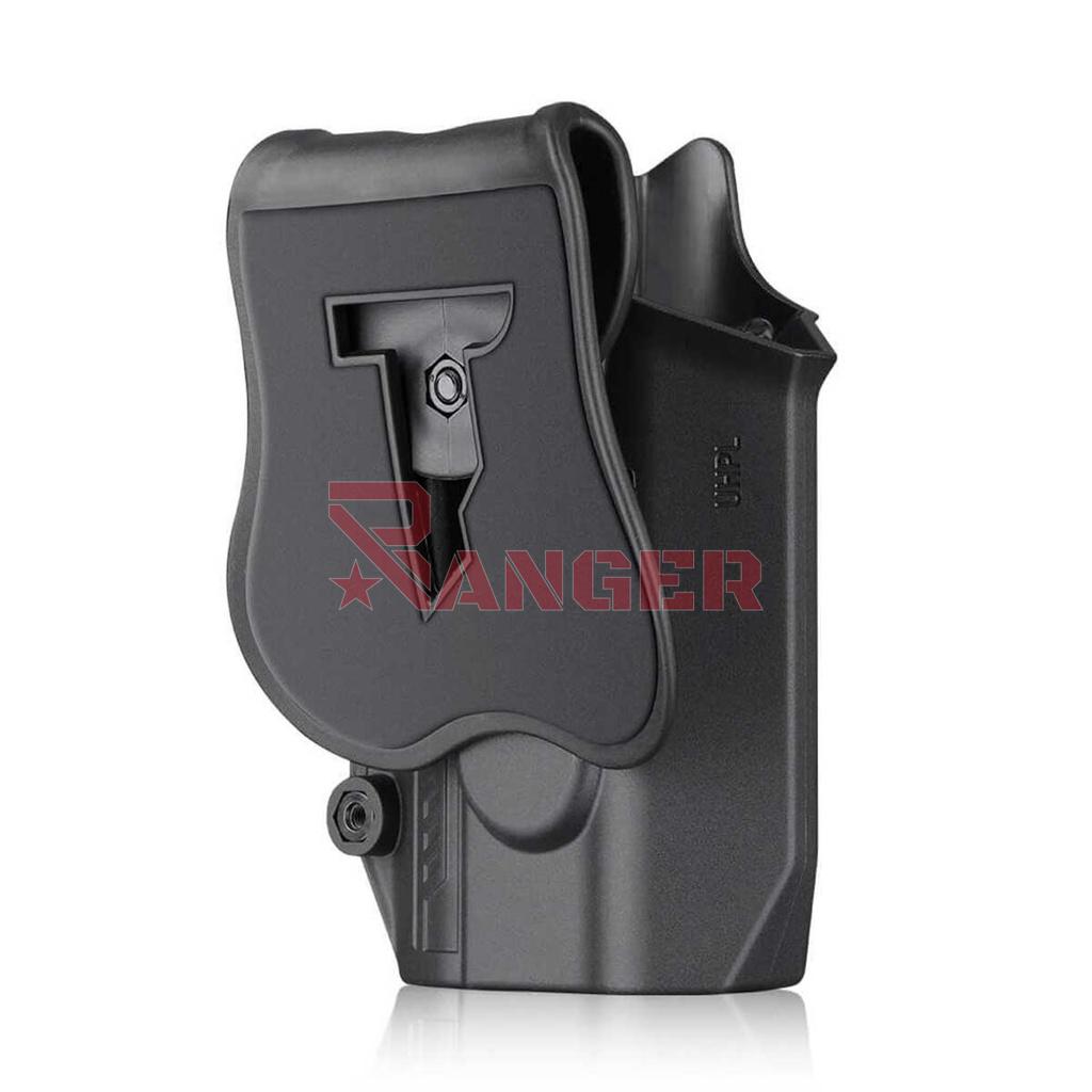 FUNDA PISTOLA RIGIDA CYTAC UNIVERSAL MEGA-FIT NEGRA