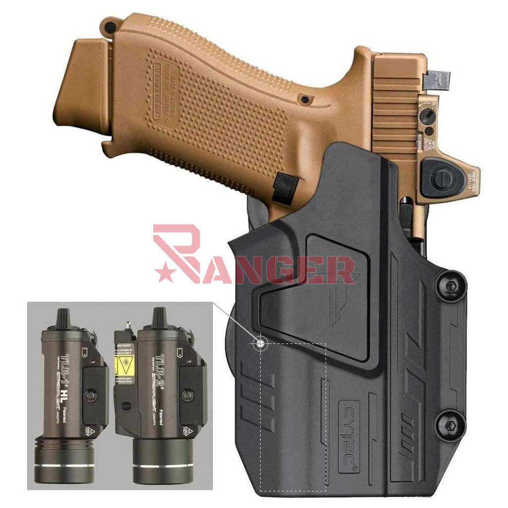 FUNDA PISTOLA RIGIDA CYTAC UNIVERSAL MEGA-FIT NEGRA