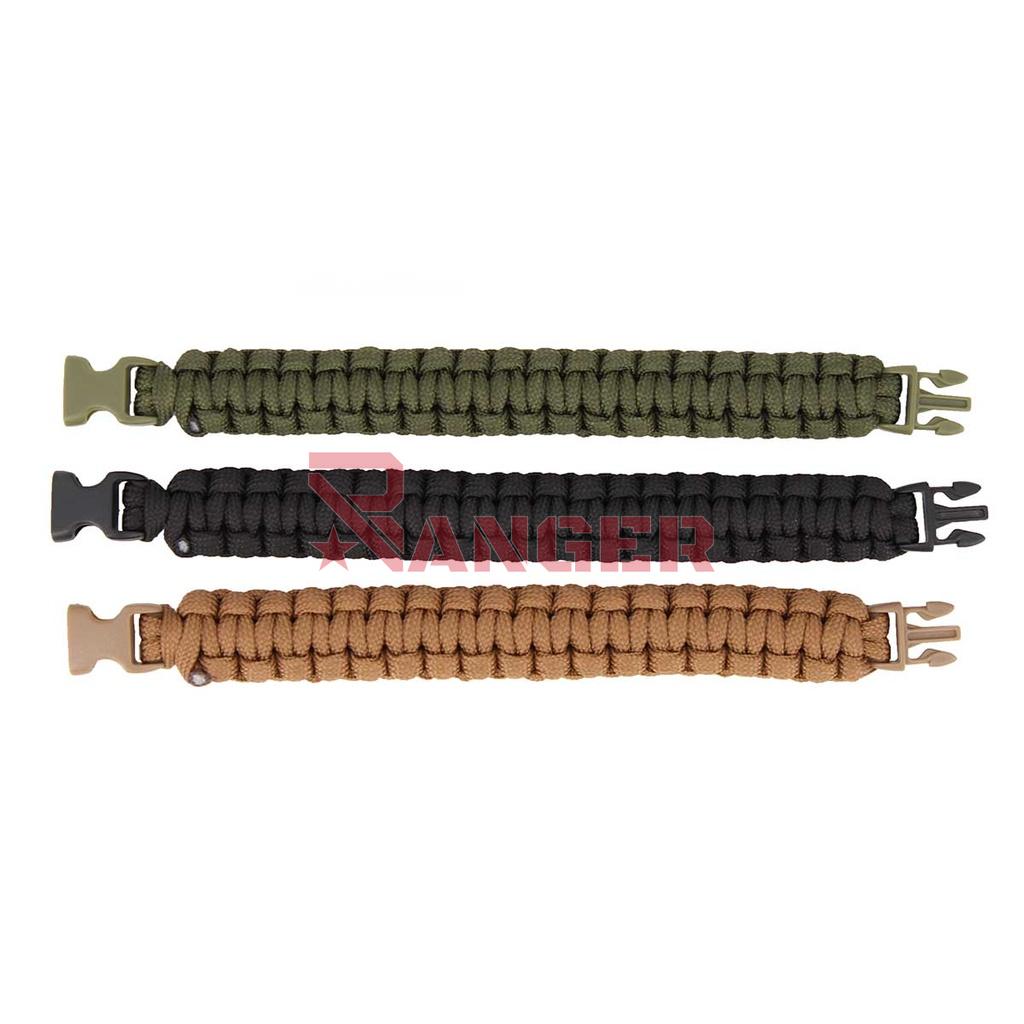 PULSERA PARACORD IMMORTAL 1.9CM NEGRA