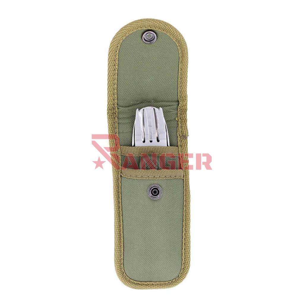 CUBIERTO MILITAR IMMORTAL NAVAJA C/FUNDA CORDURA VERDE