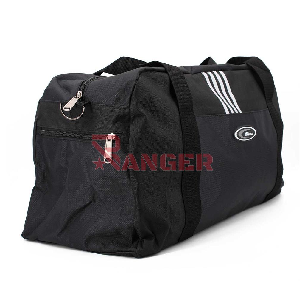 BOLSA MANO SPORTS 4 RAYAS BLANCAS NEGRA