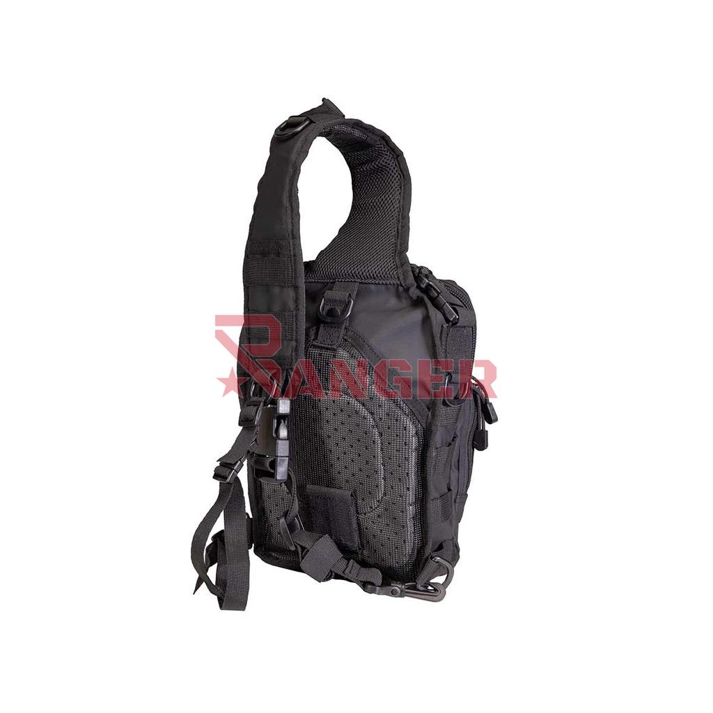 BOLSO CORSO BANDOLERA TACTICAL NYLON VELCROS NEGRO