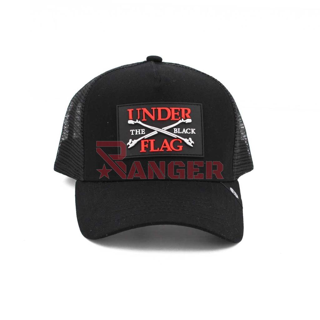 GORRA CORSO REJILLA UNDER THE BLACK FLAG NEGRA