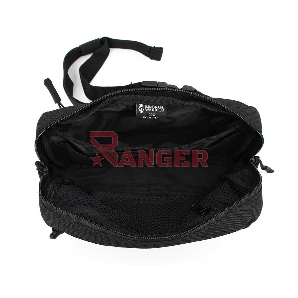 RIÑONERA IMMORTAL TRAVELLER RECTANGULAR NEGRA