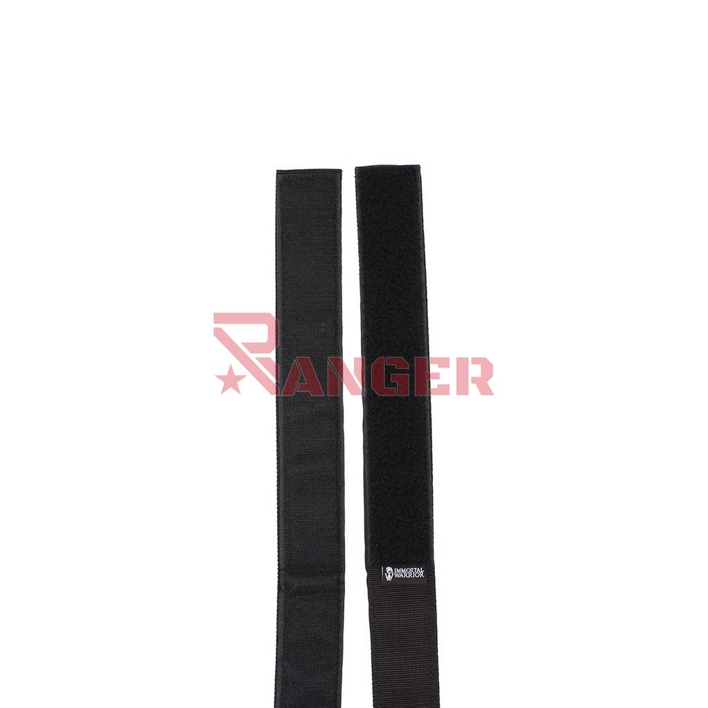 CINTURON  IMMORTAL WARRIOR VELCRO INTERIOR MACHO 112X4CM NEGRO