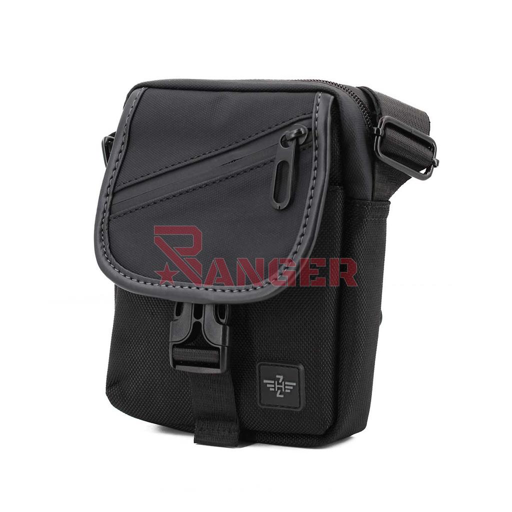 BOLSO ZH NYLON CREMALLERA TAPA NEGRO