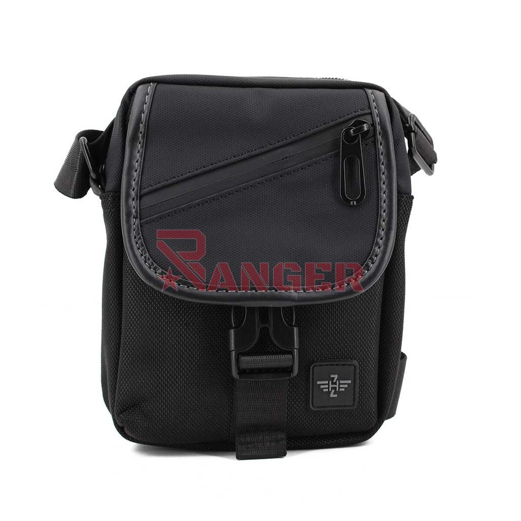 BOLSO ZH NYLON CREMALLERA TAPA NEGRO