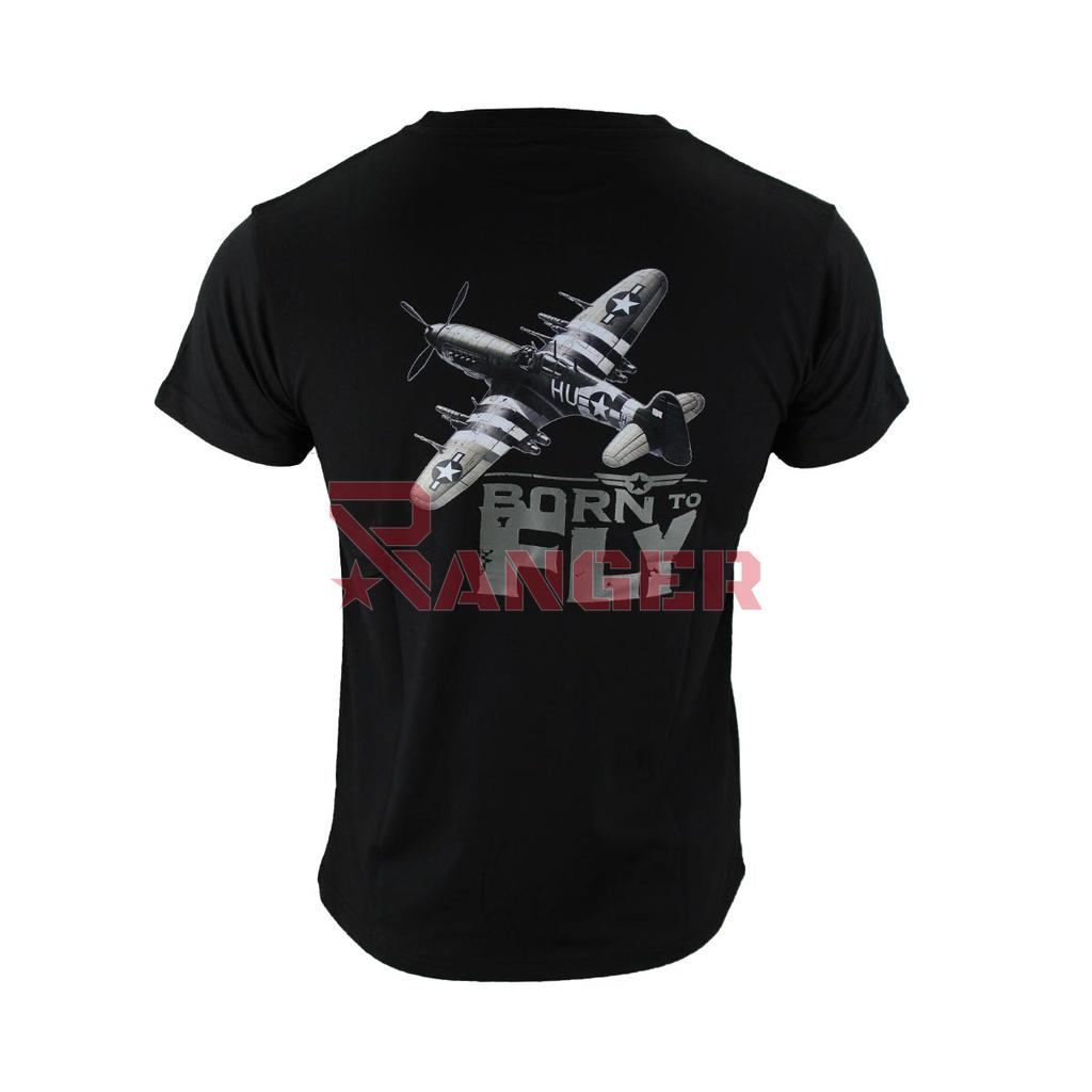 CAMISETA IMMORTAL AVIONETA WWII NEGRO