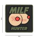 PARCHE IMMORTAL PVC 3D MILF HUNTER TETAS NEGRO-VERDE