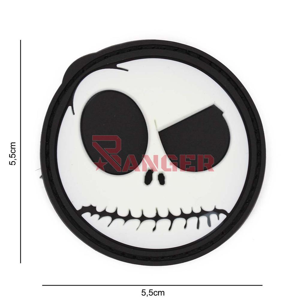 PARCHE IMMORTAL PVC 3D PESADILLA OJOS VERDE-NEGRO
