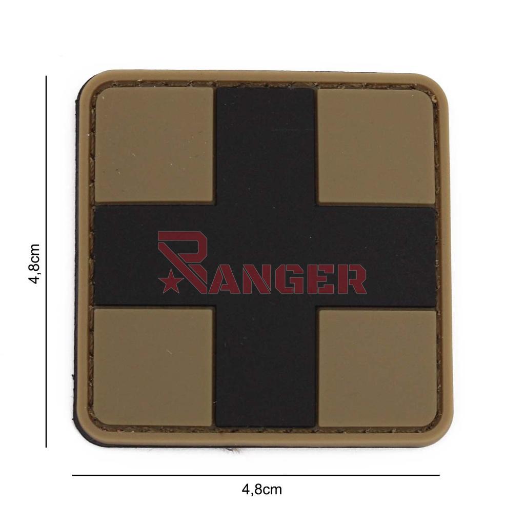 PARCHE IMMORTAL PVC MEDICO TAN-NEGRO