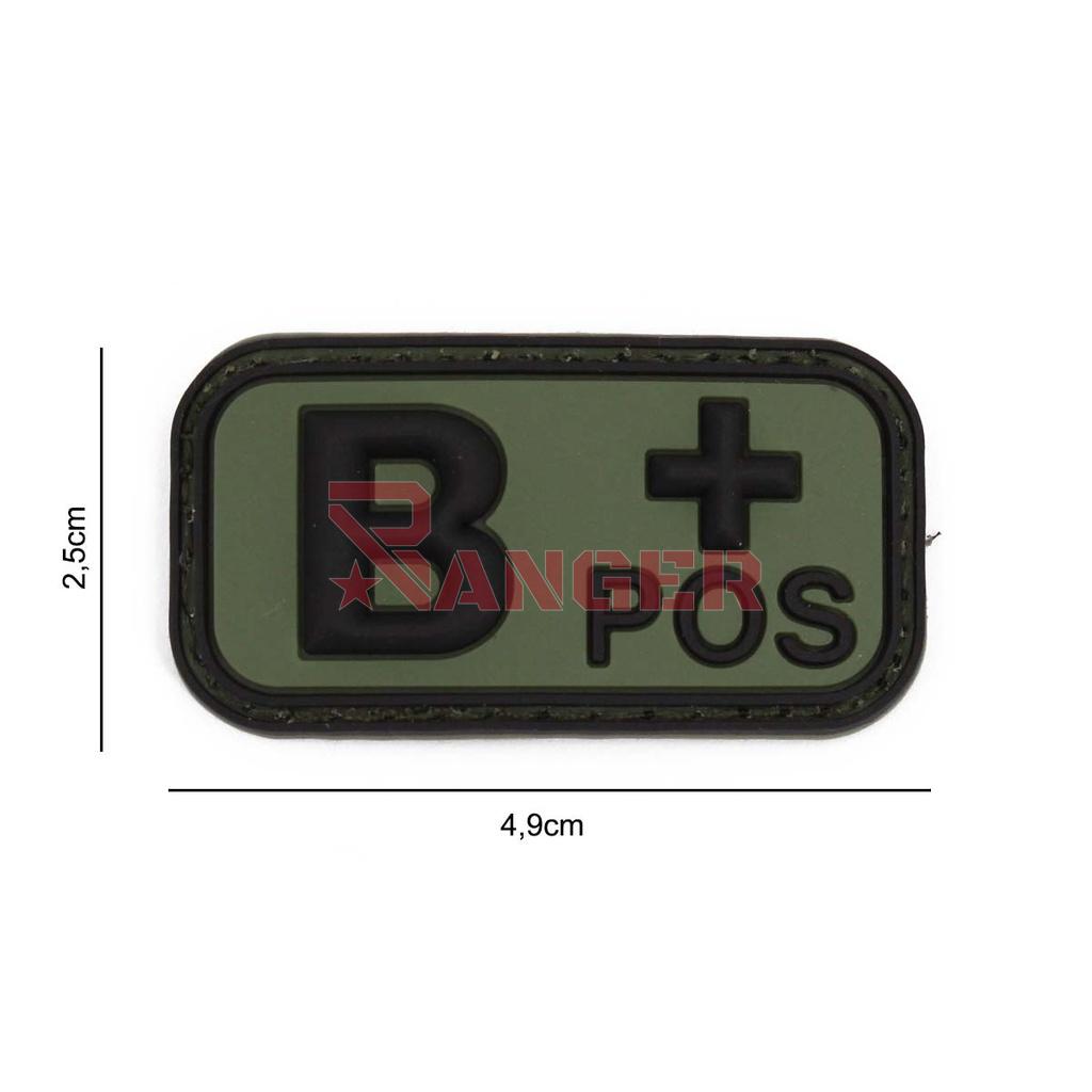 PARCHE IMMORTAL PVC GRUPO SANGUINEO B+ VERDE