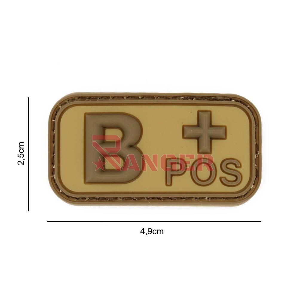 PARCHE IMMORTAL PVC GRUPO SANGUINEO B+ TAN