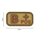 PARCHE IMMORTAL PVC GRUPO SANGUINEO B+ TAN
