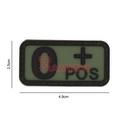 PARCHE IMMORTAL PVC GRUPO SANGUINEO 0+ VERDE