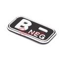 PARCHE IMMORTAL PVC GRUPO SANGUINEO B- NEGRO