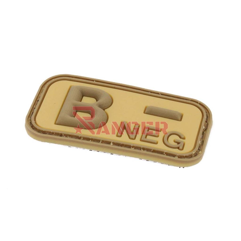 PARCHE IMMORTAL PVC GRUPO SANGUINEO B- TAN