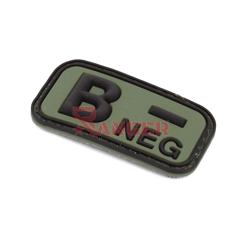 PARCHE IMMORTAL PVC GRUPO SANGUINEO B- VERDE
