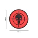 PARCHE IMMORTAL PVC 3D PUNISHER DIANA REDONDO PEQ. ROJO-NEGRO