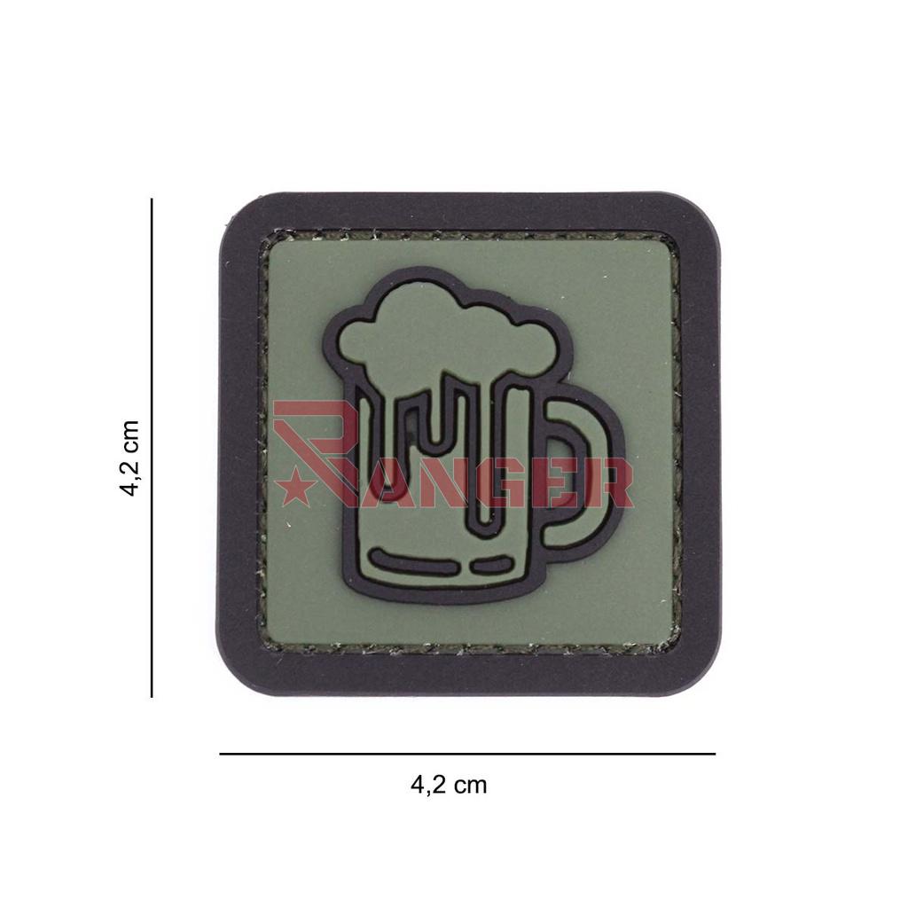 PARCHE IMMORTAL PVC 3D JARRA CERVEZA VERDE