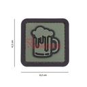 PARCHE IMMORTAL PVC 3D JARRA CERVEZA VERDE