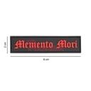 PARCHE IMMORTAL PVC 3D TIRA MEMENTO MORI NEGRO-ROJO