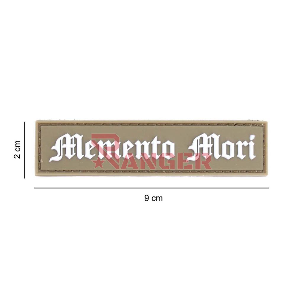 PARCHE IMMORTAL PVC 3D TIRA MEMENTO MORI TAN