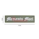 PARCHE IMMORTAL PVC 3D TIRA MEMENTO MORI VERDE