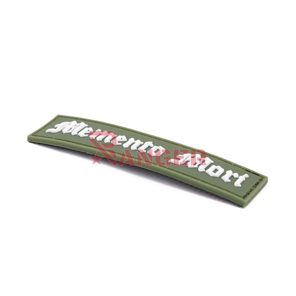 PARCHE IMMORTAL PVC 3D TIRA MEMENTO MORI VERDE