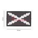 PARCHE IMMORTAL PVC BORGOÑA PEQ. PLATA