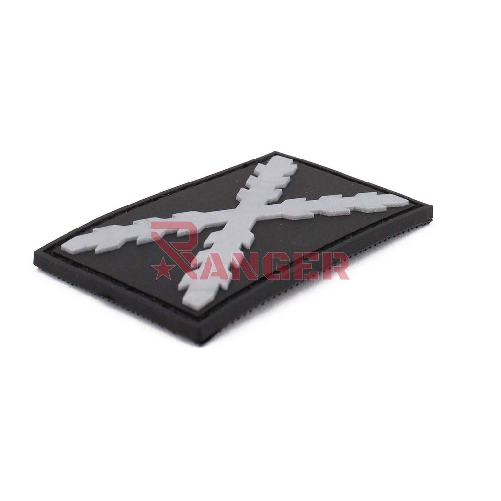 PARCHE IMMORTAL PVC BORGOÑA PEQ. PLATA