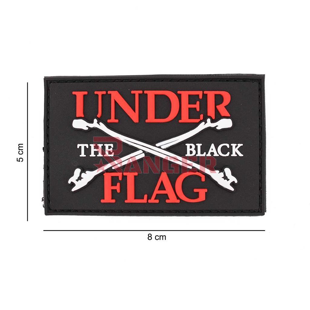 PARCHE CORSO PVC UNDER THE BLACK FLAG NEGRO