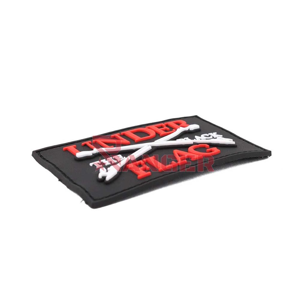 PARCHE CORSO PVC UNDER THE BLACK FLAG NEGRO