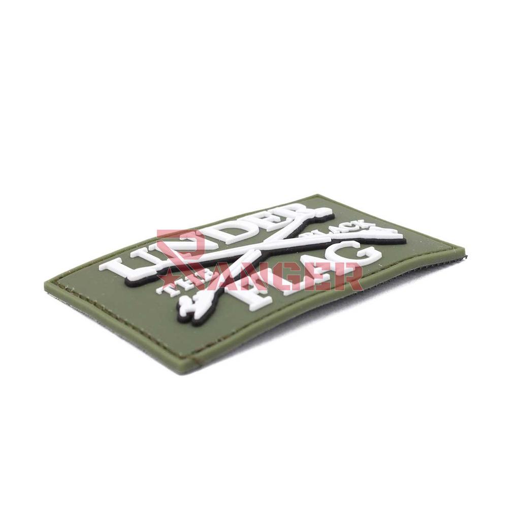PARCHE CORSO PVC UNDER THE BLACK FLAG VERDE