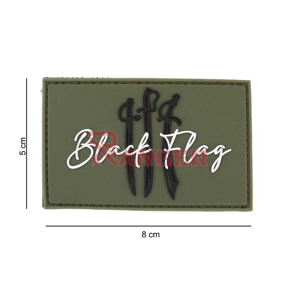 PARCHE CORSO PVC BLACK FLAG VERDE