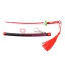 KATANA MINI LLAVERO 1162 DMSY 22 CM NEGRA/ROJA