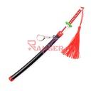 KATANA MINI LLAVERO 1162 DMSY 22 CM NEGRA/ROJA