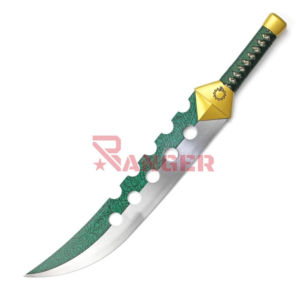 ESPADA 2120 SDS 80CM ACERO NEGRA/VERDE
