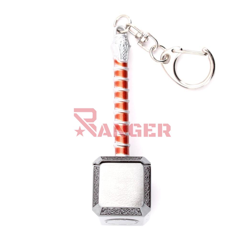LLAVERO MARTILLO THR 8 CM PLATA/MARRON