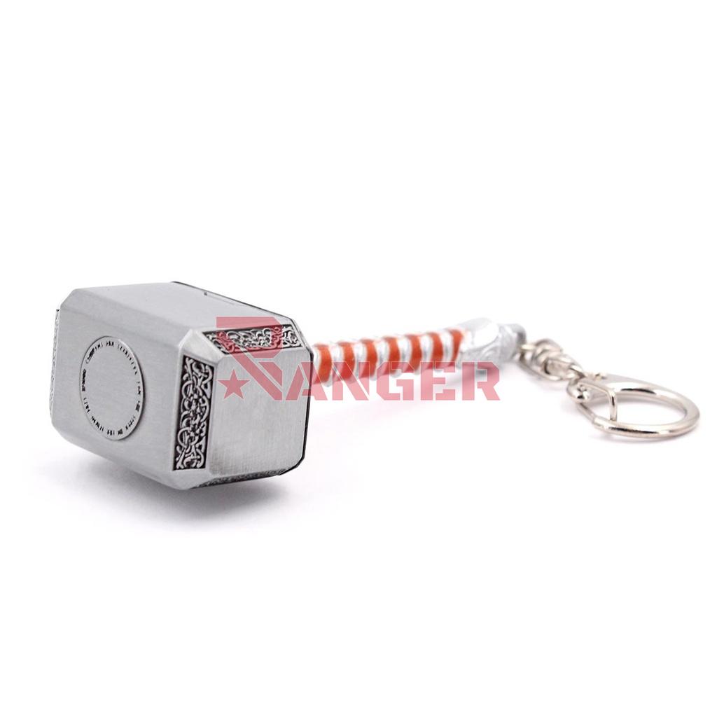 LLAVERO MARTILLO THR 8 CM PLATA/MARRON