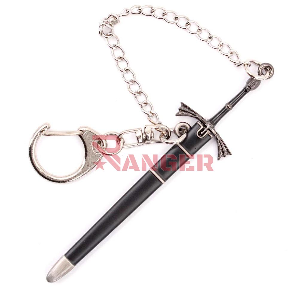 LLAVERO ESPADA 1208 GOT 9 CM PLATA