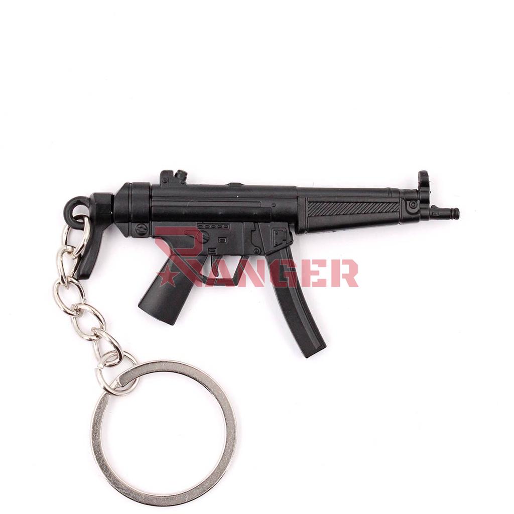 LLAVERO FUSIL MP5 7 CM NEGRO