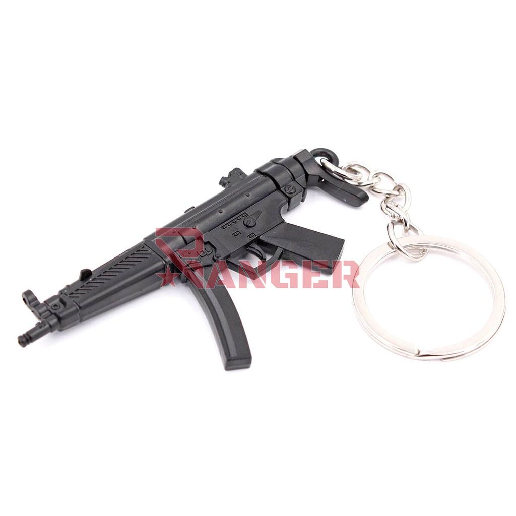 LLAVERO FUSIL MP5 7 CM NEGRO