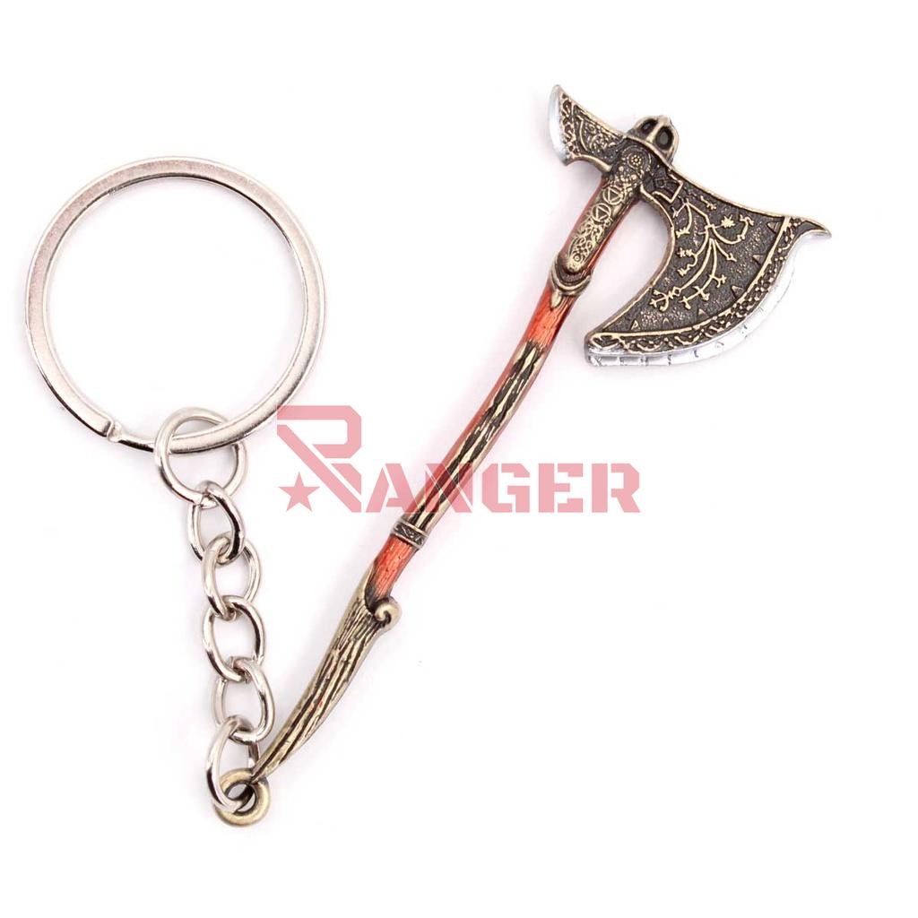 LLAVERO HACHA 1229 GOW 7 CM PLATA