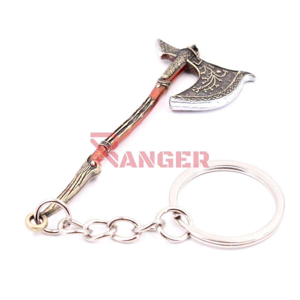 LLAVERO HACHA 1229 GOW 7 CM PLATA