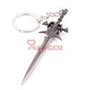 LLAVERO ESPADA 1238 WOF 9 CM NEGRO/PLATA
